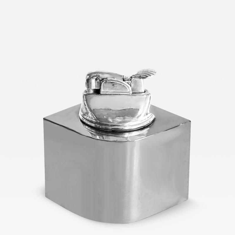  Cartier Cartier Sterling Silver Streamline Moderne Table Lighter