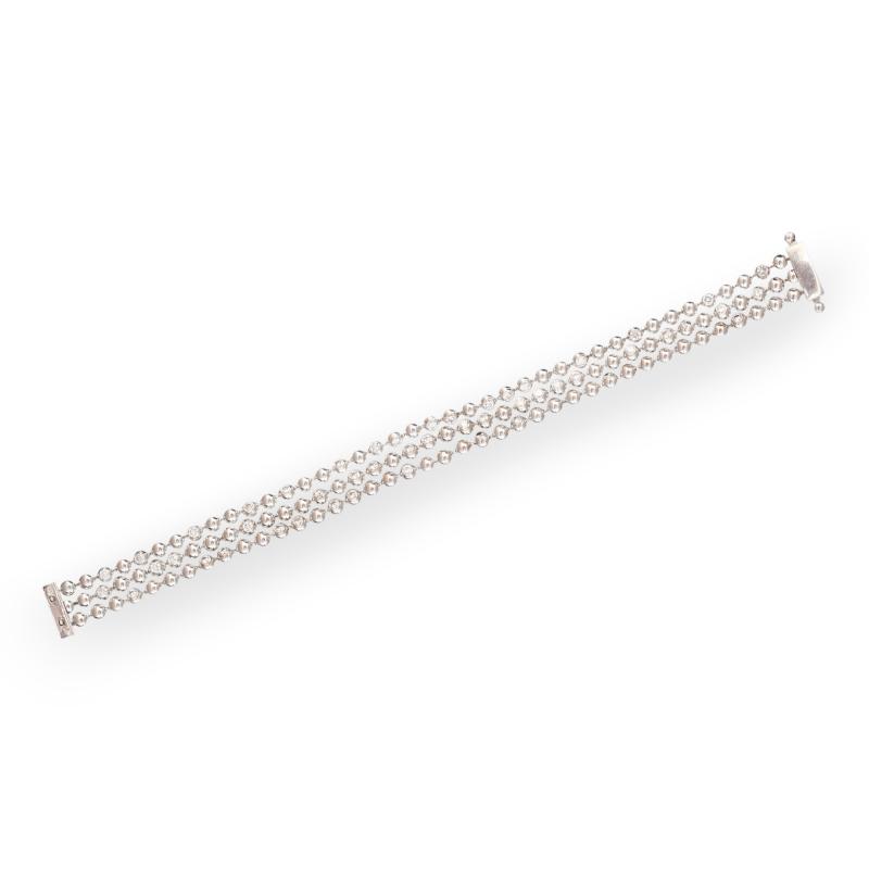  Cartier Diamond 18K White Gold Bracelet by Cartier