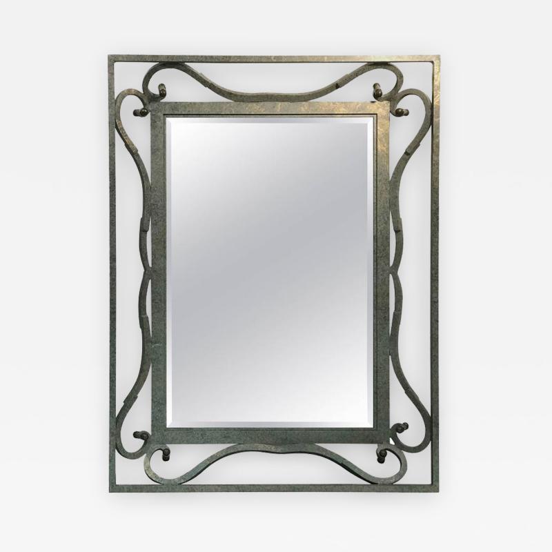  Carvers Guild Exceptional Modernistic Aluminum Wall Mirror by Carvers Guild