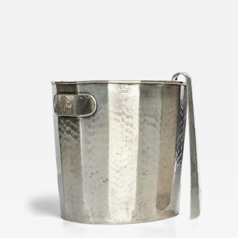  Cassetti Ice Bucket with tongs Cassetti Silversmiths Florence 1968