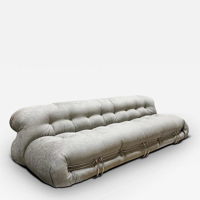  Cassina 944 SORIANA THREE SEATER SOFA IN LUXOR FUCILE
