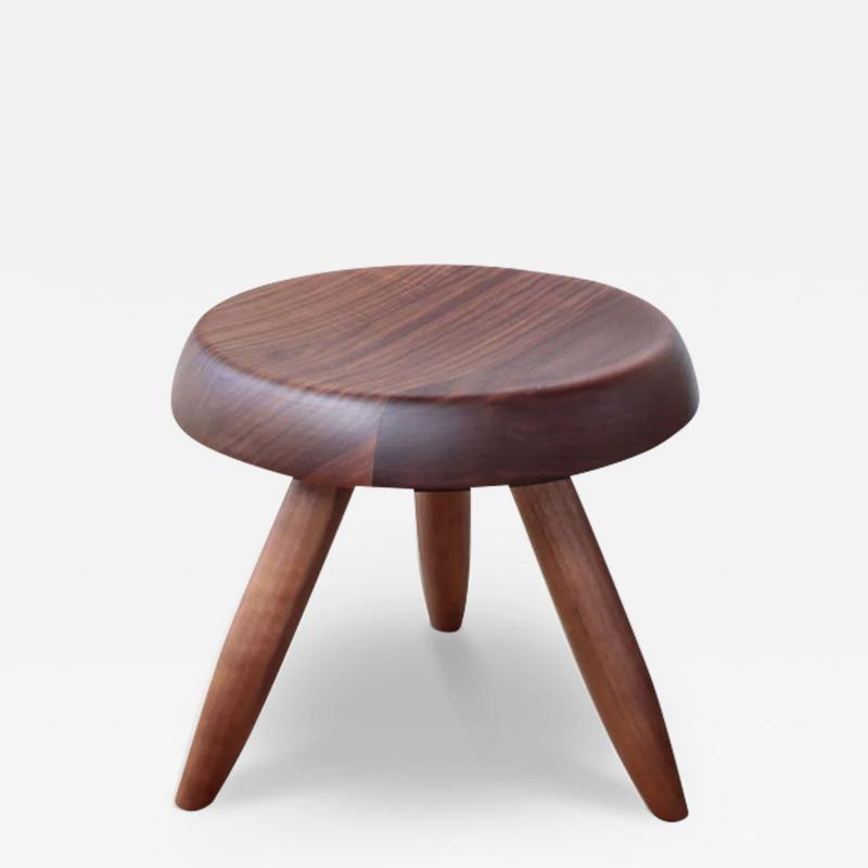  Cassina CHARLOTTE PERRIAND TABOURET BERGER STOOL IN WALNUT