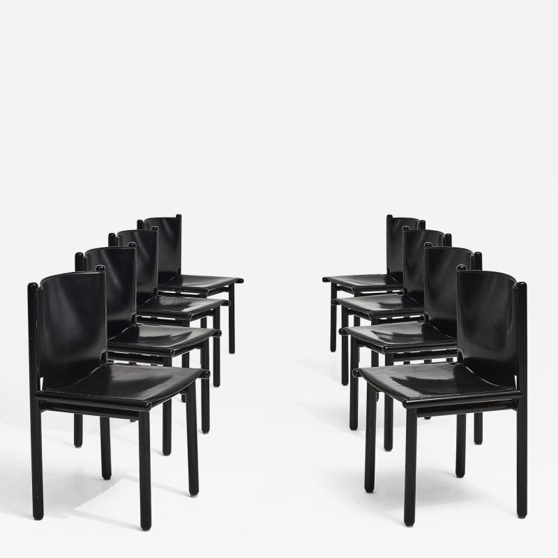 Cassina Caprile Dining Chairs by Gianfranco Frattini for Cassina circa 1980