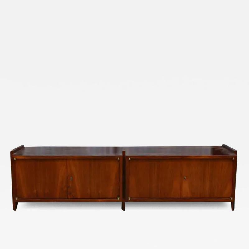  Celina Decora es Brazilian Modern Low Sideboard in Hardwood by Celina c 1960