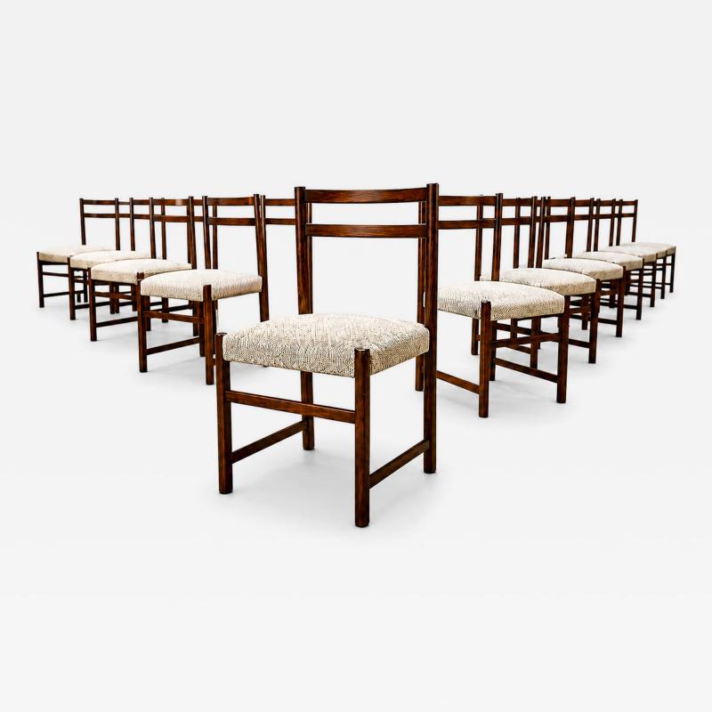  Celina Decora es Monumental Set of Twelve Brazilian Modern Rosewood Dining Chairs by Celina