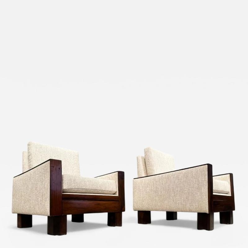  Celina Decora es Pair of Armchairs in Rosewood and Fabric Celina 1960s Lot 455A