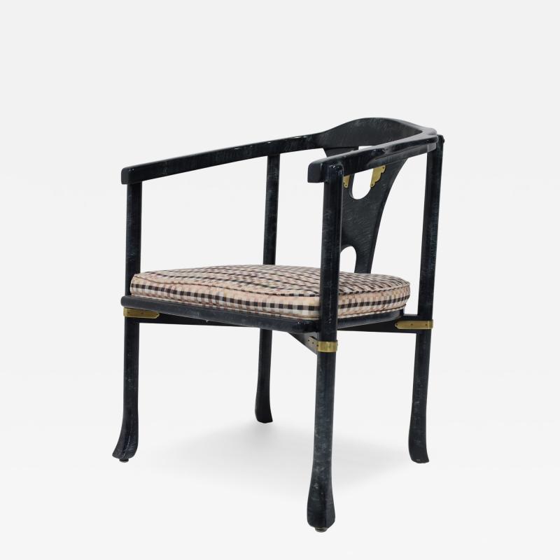  Century Furniture Century Furniture Yoke Back Side Chair with Brass Mounts