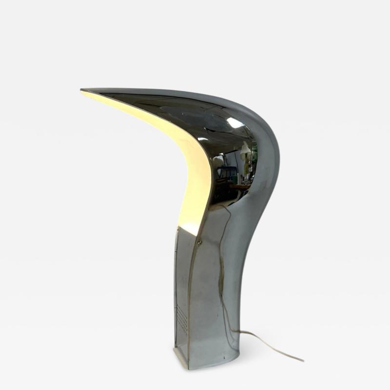  Cesare Casati and Emanuele Ponzi RARE SPACE AGE CHROMED PLASTIC PELOTA LAMP BY CASATI PONZIO FOR LAMPERTI