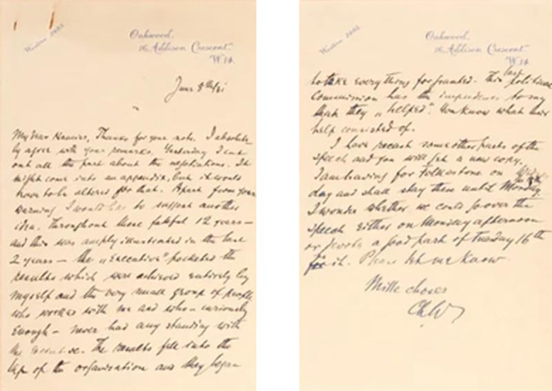  Chaim WEIZMANN Archive of documents by Chaim WEIZMANN