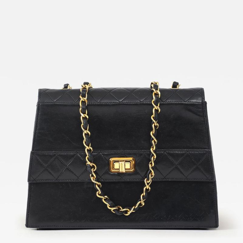 Chanel Vintage Black Chanel Bag