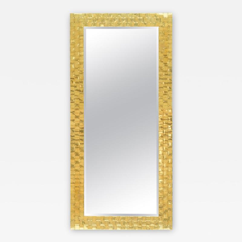  Chapman Mfg Co Chapman brass woven front mirror