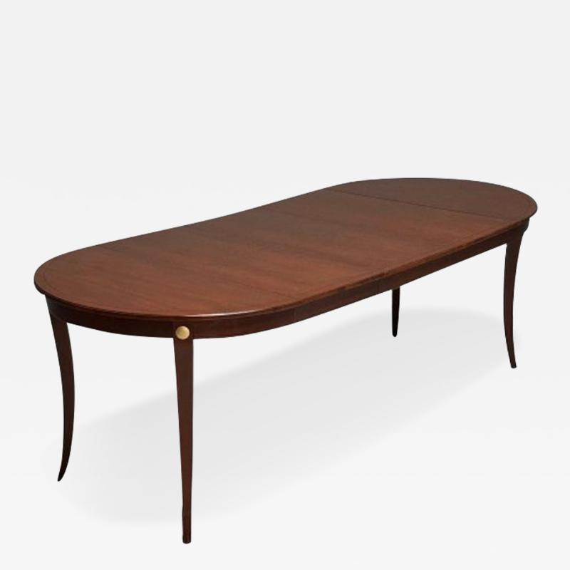  Charak Furniture Company Tommi Parzinger Charak Mid Century Modern Dining Table Bleached Mahogany