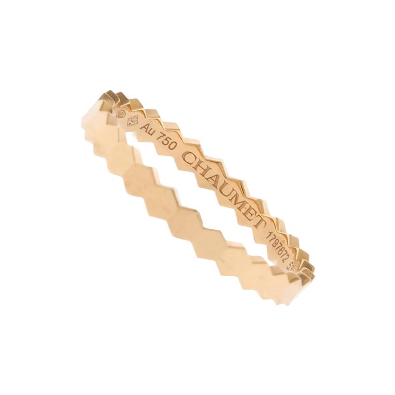  Chaumet Bee De Chaumet Band Ring in Pink Gold