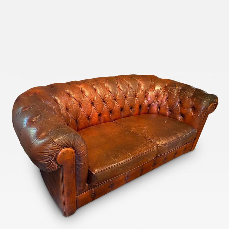  Chesterfield LEATHER CHESTERFIELD STYLE SOFA