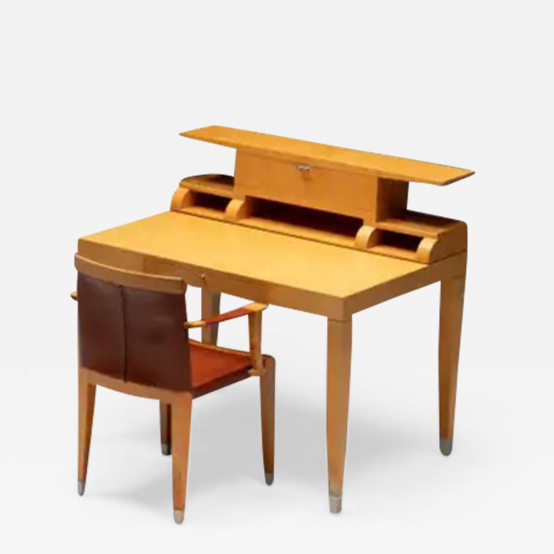 Chi Wing Lo Writing Desk with Chair by Chi Wing Lo for Giorgetti Italy 1990s