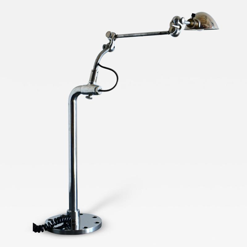  Chimera Watts 1940s Ritter dental chrome floor lamp