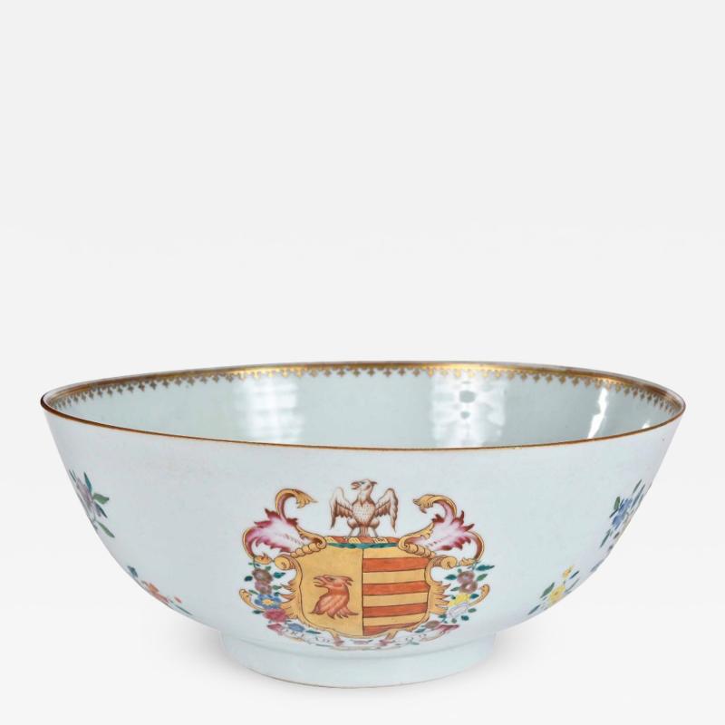  Chinese Porcelain Chinese Export Armorial Bowl Munro and Poyntz circa 1765