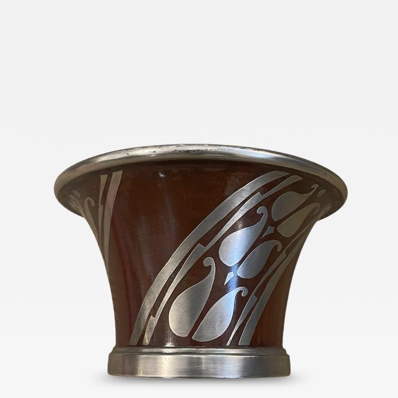  Christofle 1930s Decorative metal vase by Christofle