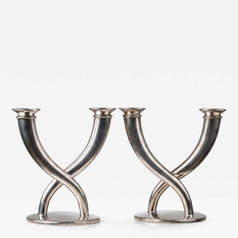  Christofle Pair of Candelabras