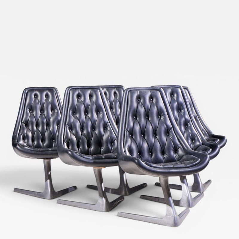  Chromcraft Chromcraft Star Trek Mid Century Chairs Set of 6