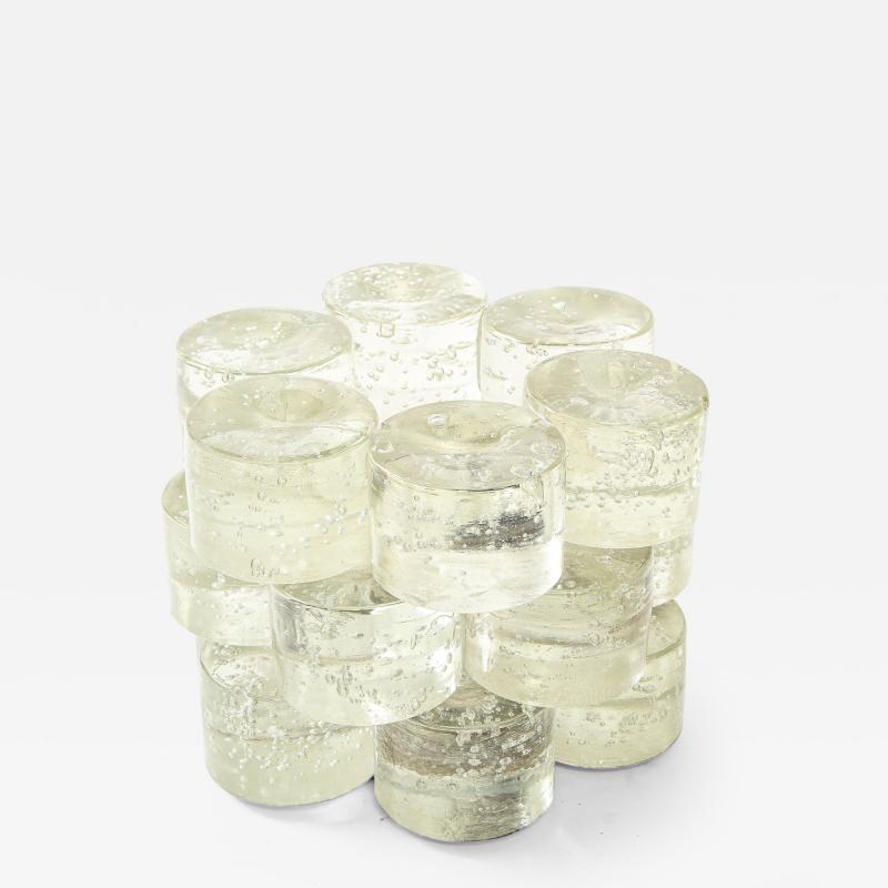  Citrine Pulegoso 1960 s Italian pulegoso Glass Lamp