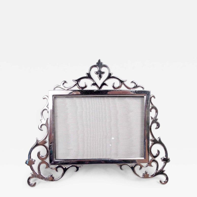  Cohen Charles English Victorian Classical Sterling Silver Landscape Picture Frame