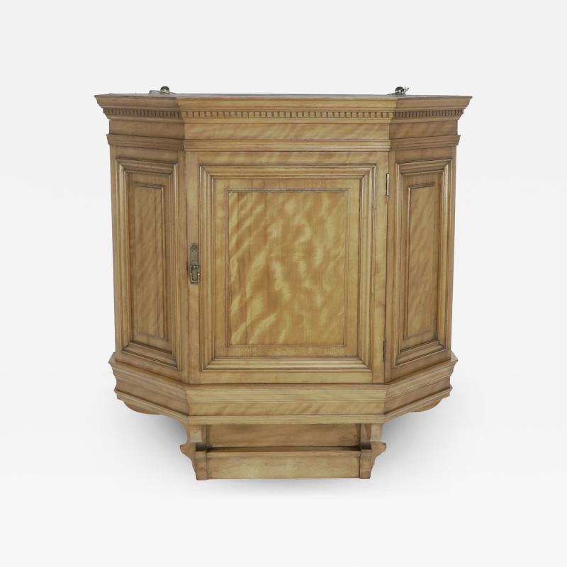  Collinson Lock Collinson Lock An Aesthetic Movement Satin Walnut Breakfront Wall Cupboard