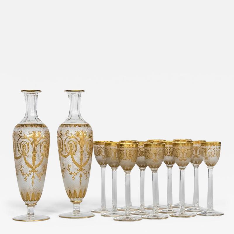  Compagnie des Cristalleries de Saint Louis St Louis Crystal Saint Louis Saint Louis Liqueur Set