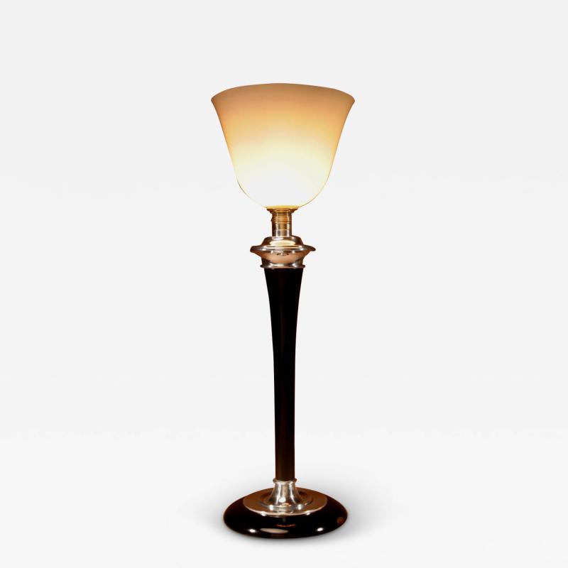  Compagnie des Lampes de Paris Period Modernist Art Deco Mazda Table Lamp 