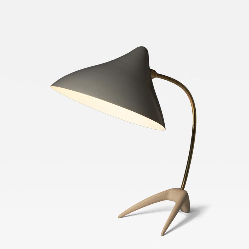  Cosack Leuchten Crowfoot Cast Iron and Brass Desk Lamp by Karl Heinz Kinsky