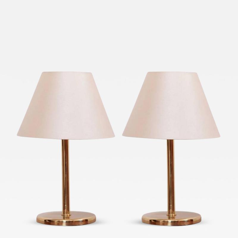  Cosack Leuchten Pair of 1970s Brass Table Lamps by Cosack Lights Germany