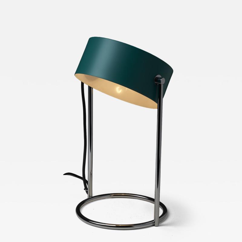  Cosack Leuchten Table Lamp with Adjustable Petrol Green Shade