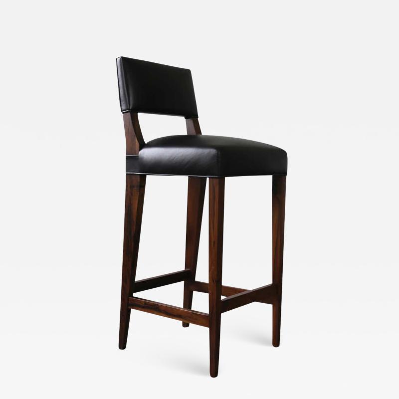  Costantini Design Bruno Stool from Costantini in Argentine Rosewood and Leather