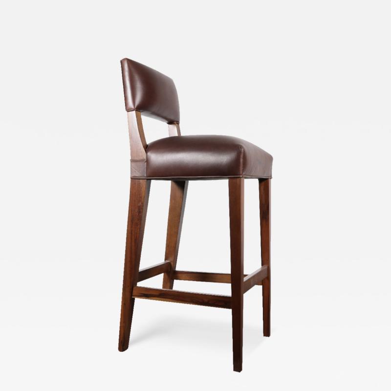  Costantini Design Bruno Stool from Costantini in Argentine Rosewood and Leather