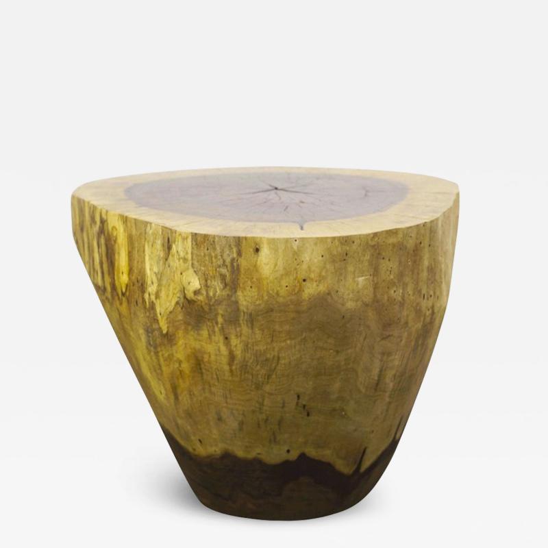  Costantini Design Carved Live Edge Solid Wood Trunk Table 4 by Costantini Francisco in Stock