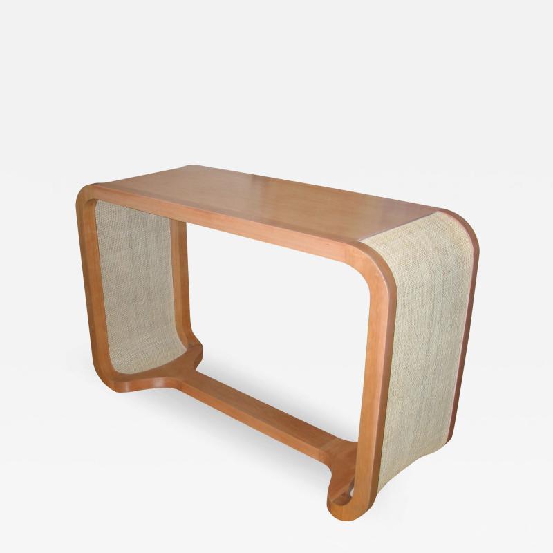  Costantini Design Console Table Desk with Caned Sides by Costantini Gianni