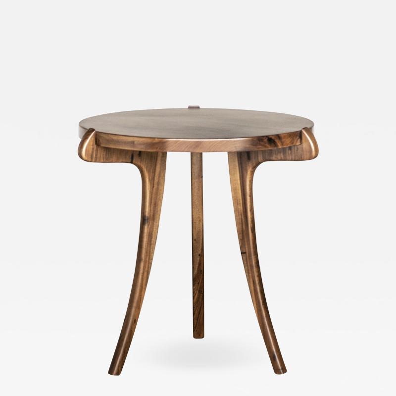  Costantini Design Contemporary Wood Sabre Leg Side Table from Costantini Uccello