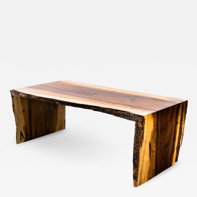  Costantini Design Exotic Wood Live Edge Waterfall Coffee Table from Costantini Carlo In Stock 