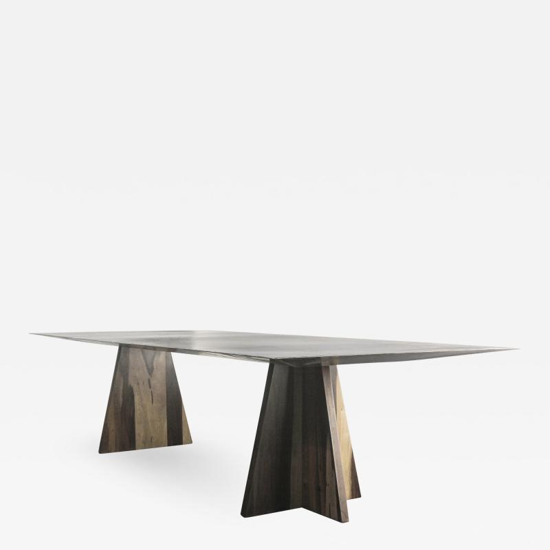  Costantini Design Fierro Table Argentine Rosewood and Metal Top from Costantini Design