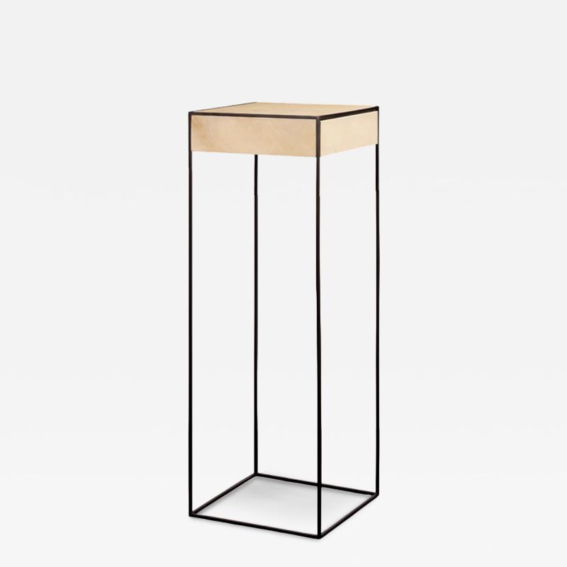  Costantini Design Modern Side Table in Metal and Parchment by Costantini Marcello