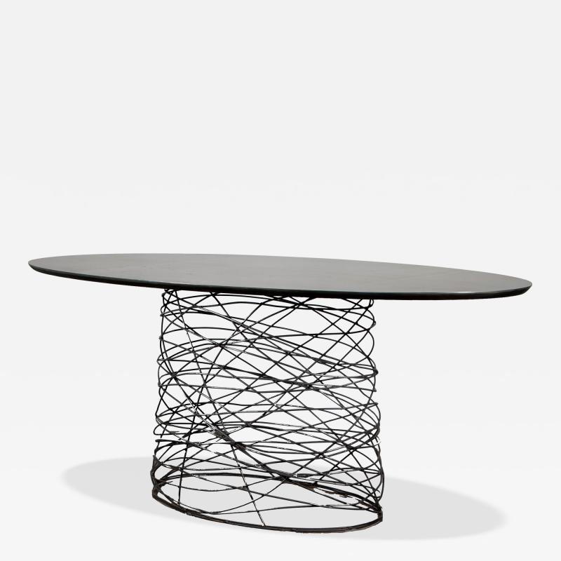  Costantini Design Oval Modern Steel Wire Coffee Table by Costantini Richiamo Oval IN STOCK