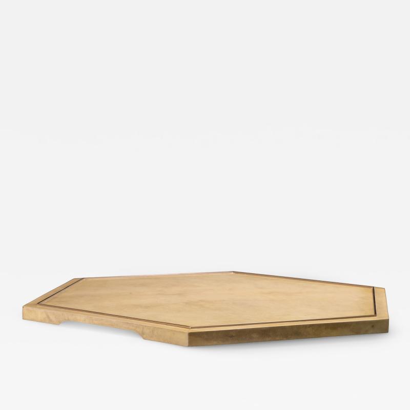  Costantini Design Parchment and Bronze Serving Tray by Costantini IVO