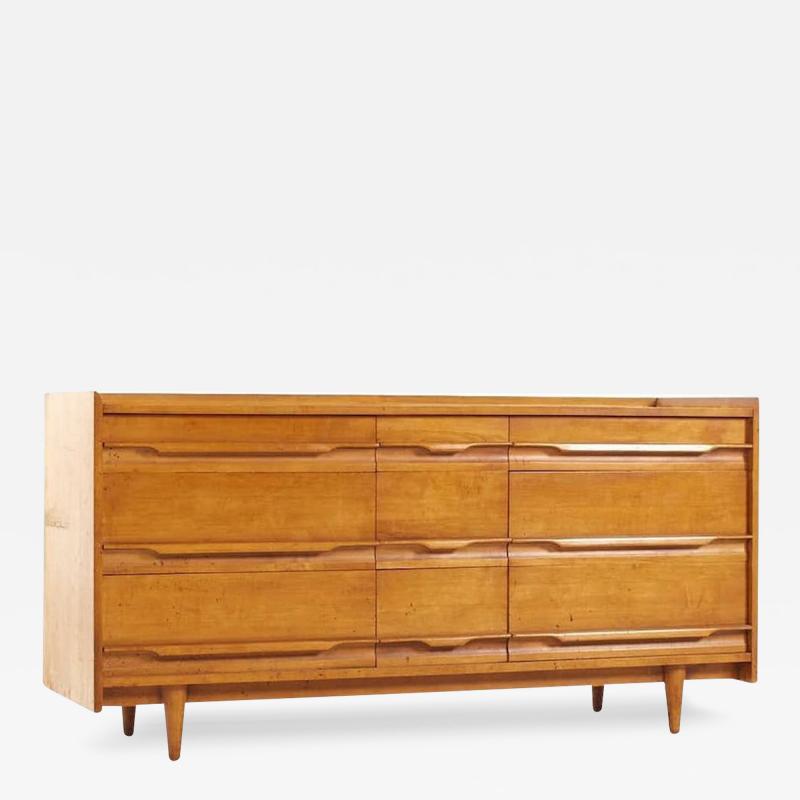  Crawford Furniture Crawford Furniture Mid Century Maple Lowboy Dresser