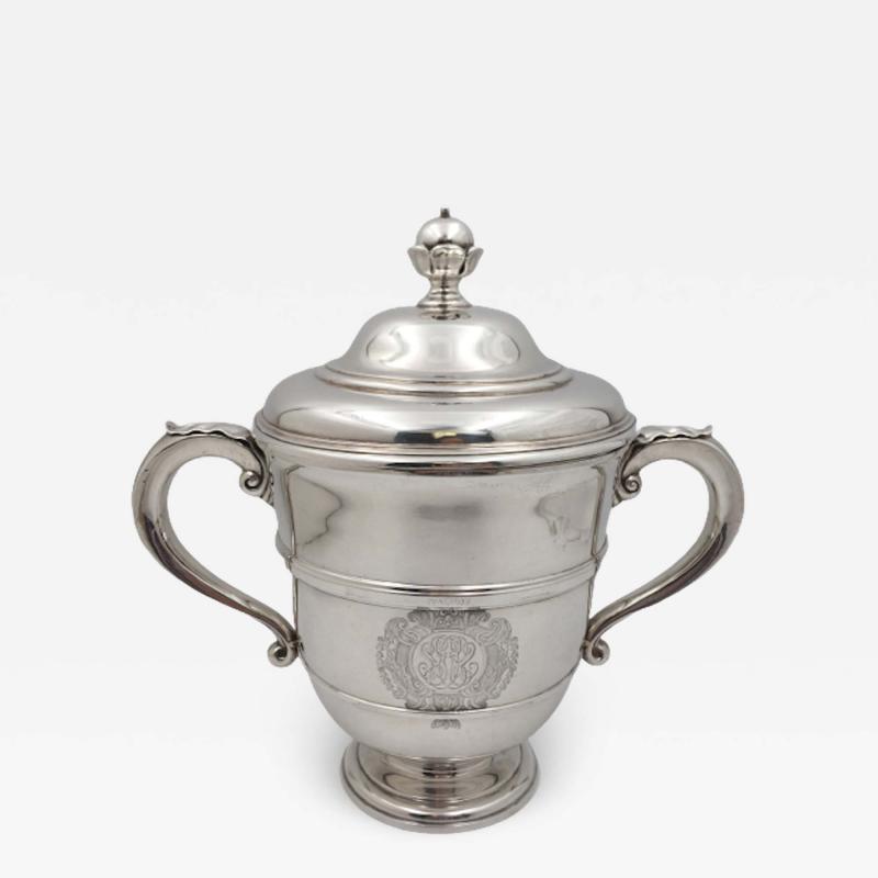  Crichton Co Crichton English Sterling Silver 1917 Two Handled Trophy Urn in Georgian Style