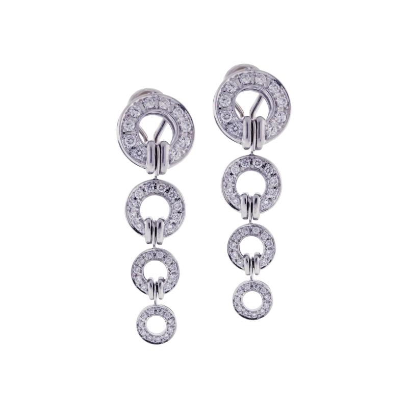  DI MODOLO DI MODOLO TEMPIA DIAMOND CIRCLE DROP EARRINGS