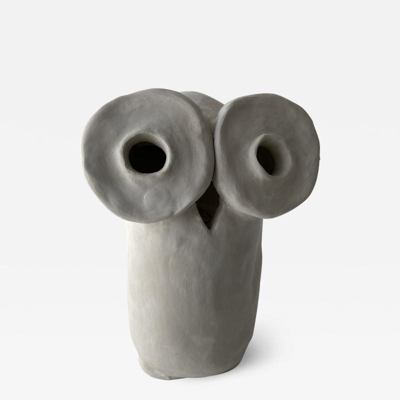  Dainche HENRIETTE Raw clay owl sculpture