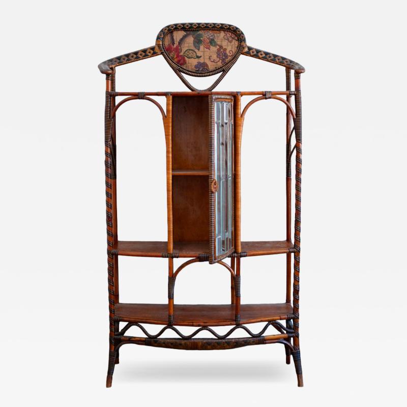 Dal Vera Rattan and Rush tag re with Bevelled Glass Door Dal Vera 1910