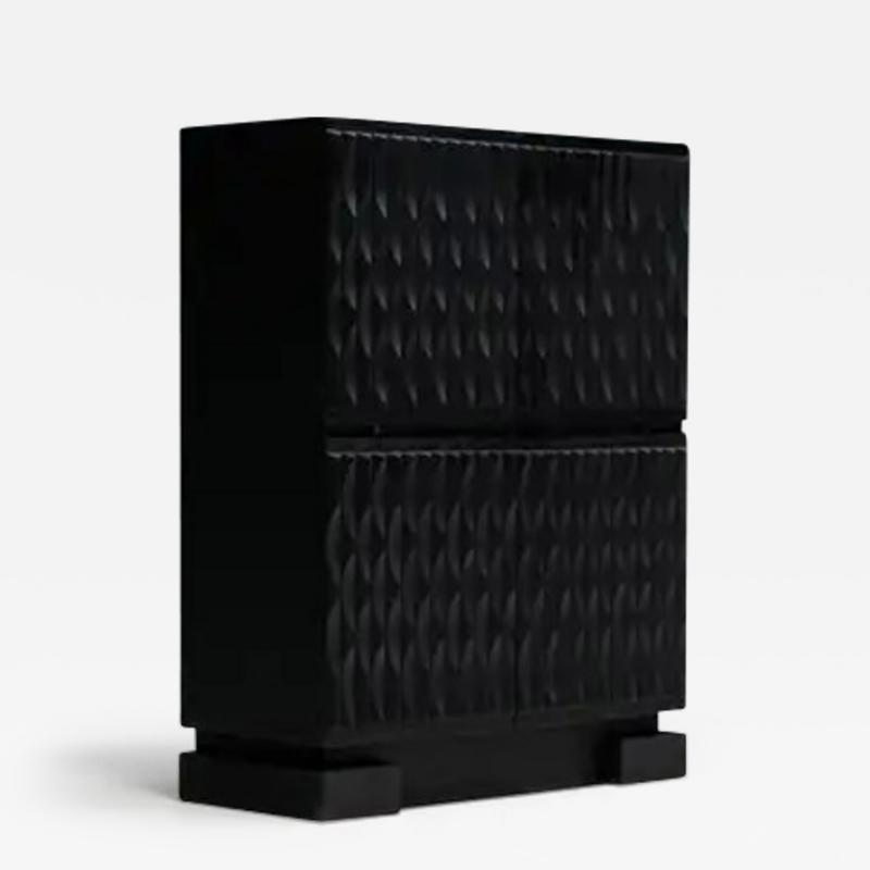  De Coene Fr res Brutalist Bar Cabinet by De Coene Belgium 1970s