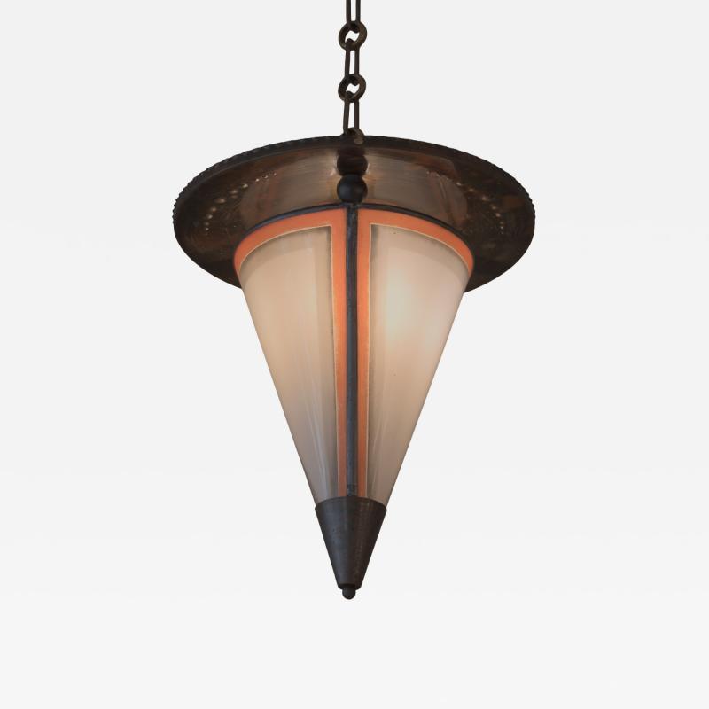  De Nieuwe Honsel De Nieuwe Honsel Amsterdam School Conical Lamp c 1930