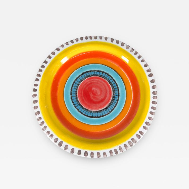  DeSimone 1960s DeSimone Pottery of Italy Vibrant Ceramic Art Plate Hand Painted